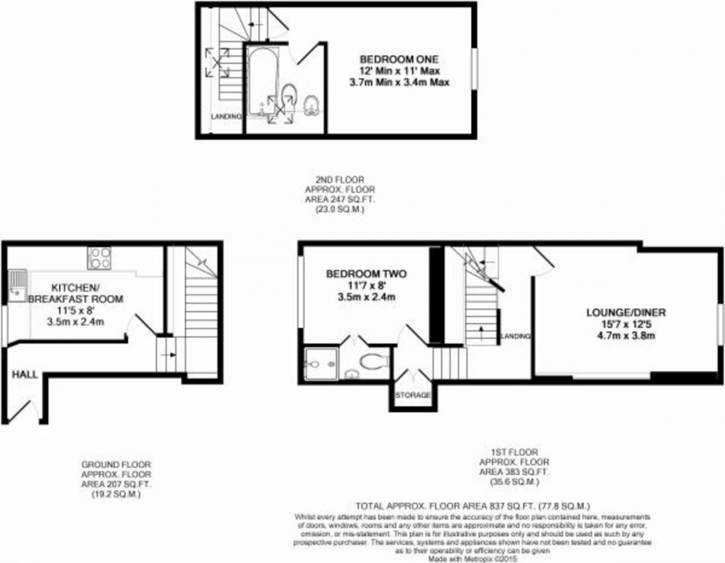 Floorplan for Silver Street, Tetbury