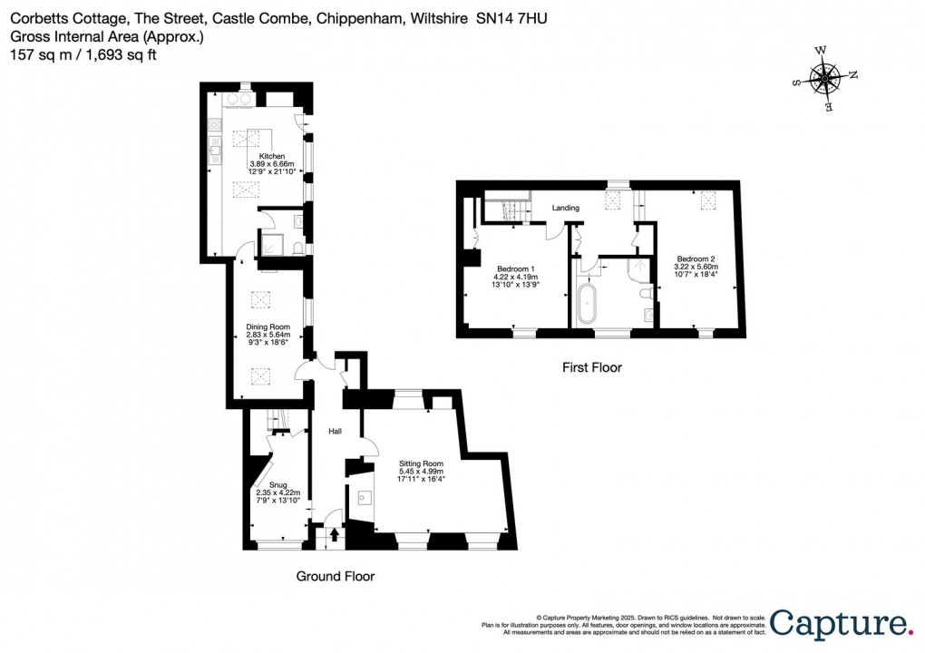 Floorplan for The Street, Castle Combe