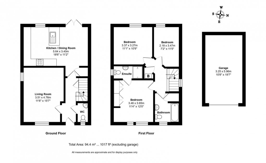 Floorplan for Heath Avenue, Sutton Benger