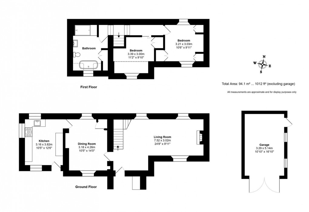 Floorplan for Pike Cottages, Tetbury