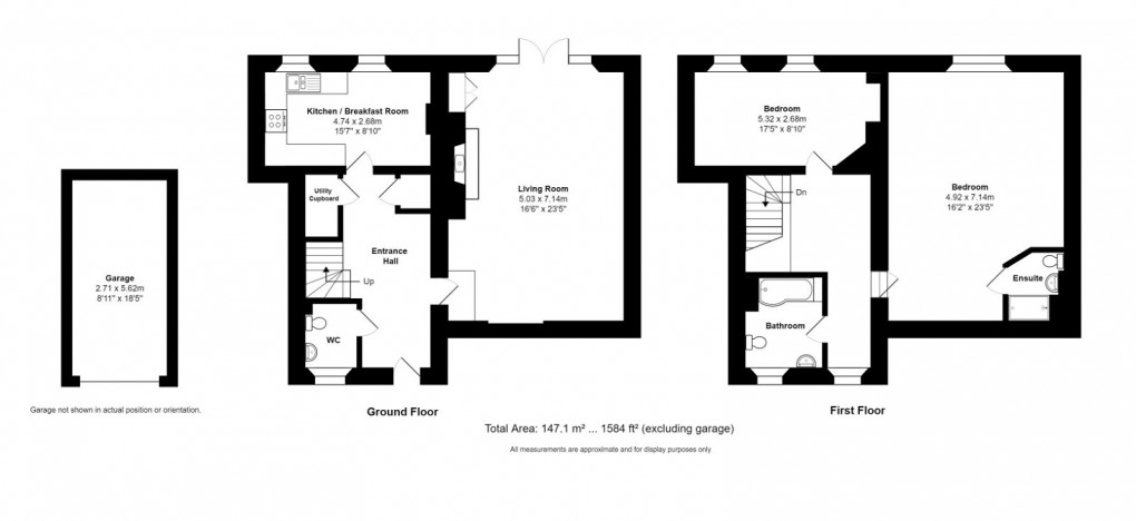Floorplan for Upton's Garden, Whitminster