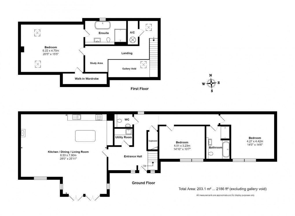 Floorplan for The Parlour Barn, Grittleton